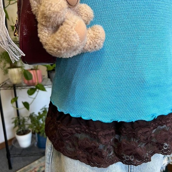 Vintage Y2K Juicy Couture Blue "Love G&P" Tank Top Womens Small 2000s MUSA RARE - Picture 5 of 7